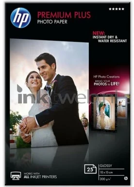 HP Premium Plus fotopapier Glans Front box