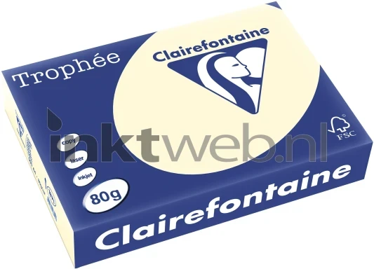 Clairefontaine A4 papier gekleurd Ivoor