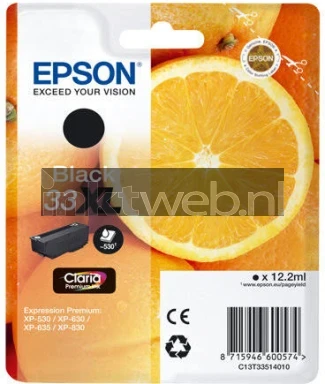 Epson 33XL zwart