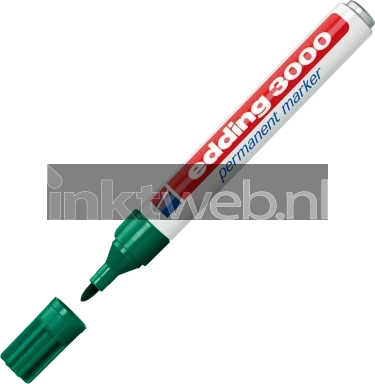 Edding 3000 Permanentmarker rond 1.5-3mm groen