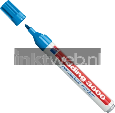 Edding 3000 Permanentmarker rond 1.5-3mm licht blauw