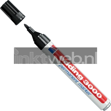 Edding 3000 Permanentmarker rond 1.5-3mm zwart