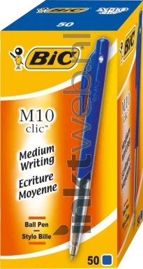 BIC Balpen Clic M10 50-pack blauw