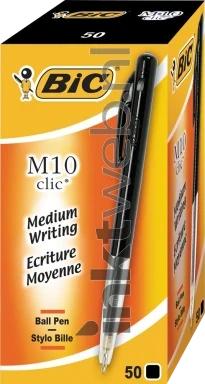 BIC Balpen Clic M10 50-pack zwart