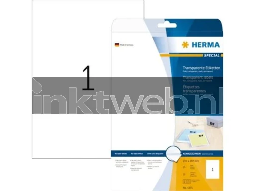 Herma 4375 folie-etiketten transparante mat