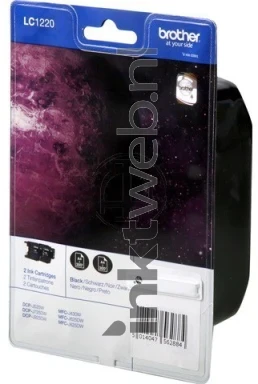 Brother LC-1220BK 2-Pack zwart