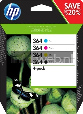 HP 364 Multipack zwart en kleur