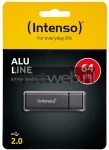 Intenso USB DRIVE 2.0 64GB grijs Front box