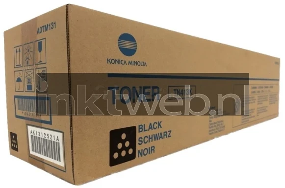 Konica Minolta TN-413K A0TM151 zwart Front box