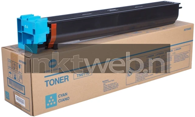 Konica Minolta A070450 cyaan Combined box and product