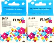 FLWR Canon PG-510/CL-511 Multipack zwart en kleur (Huismerk (remanufactured))