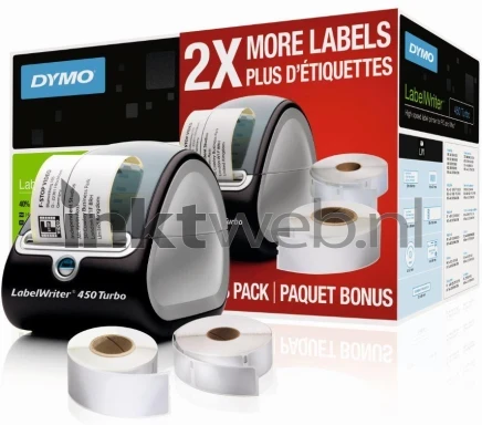Dymo LabelWriter 450 Turbo en 2 LabelWriter rollen