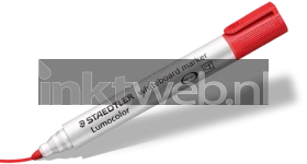Staedtler Lumocolor whiteboard marker 351 rood high-res transparant Front box