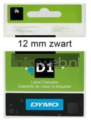 Dymo D1 45013 zwart op wit breedte 12 mm