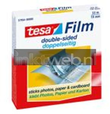 Tesa dubbelzijdig plakband, 33m x 19mm