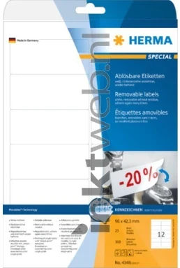 Herma 4348 96x42,3 mm