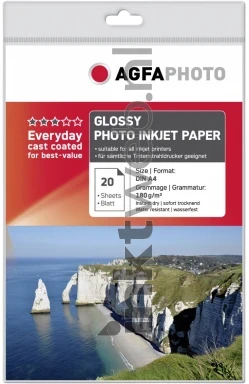 Agfa Fotopapier Glans | A4 | 180 gr/m² 20 stuks