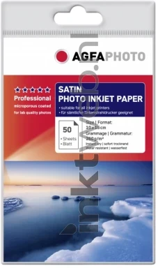 Agfa Fotopapier Satijn | 10x15 | 260 gr/m² 50 stuks