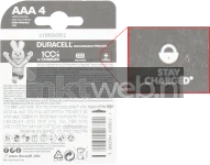Duracell AAA Rechargeable, 900 mAh 4 stuks Diverse