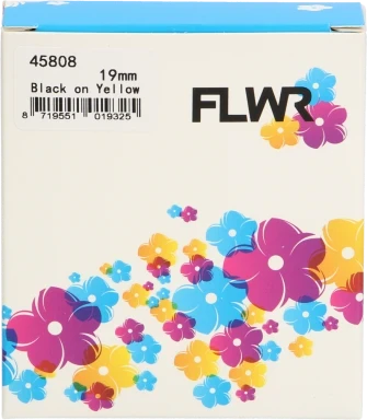 FLWR Dymo 45808  op  breedte 19 mm