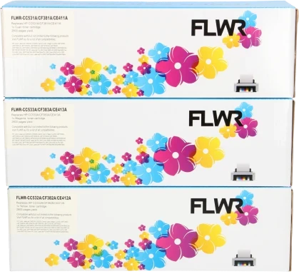 FLWR HP 312A 3-pack kleur Front box