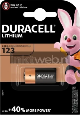 Duracell CR123 single pack Front box