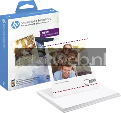 HP Snapshot Fotopapier 10x13 wit Combined box and product