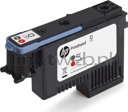 HP 744 mat zwart en rood