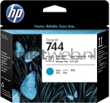 HP 744 foto zwart en cyaan (Origineel)