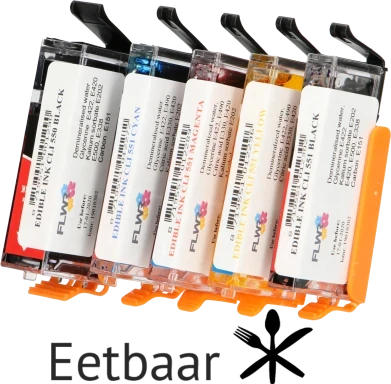 Huismerk Eetbaar PGI-550 / CLI-551 Multipack zwart en kleur Front box