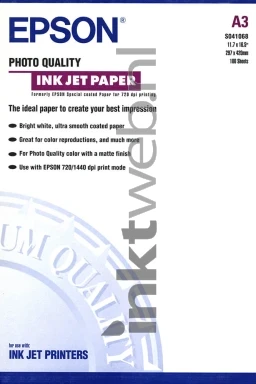 Epson Fotopapier A3 mat wit Front box