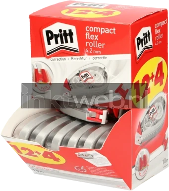 Pritt Compact correctieroller Flex 4,2mm 16 stuks wit