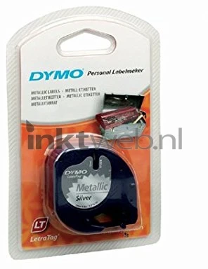 Dymo S0721750 zwart op zilver breedte 12 mm