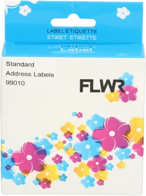 FLWR Dymo 99010 28 mm x 89 mm  wit