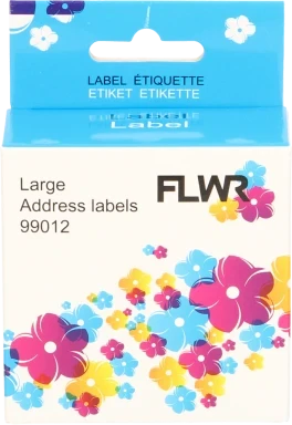 FLWR Dymo 99012 adreslabel 36 mm x 89 mm  wit