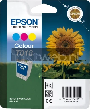 Epson T018 kleur