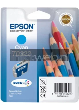 Epson T0322 cyaan
