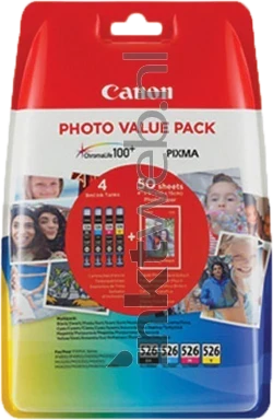 Canon CLI-526 Multipack zwart en kleur Front box