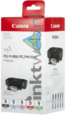 Canon PGI-9 Multipack MBK, PC, PM, R, G zwart en kleur