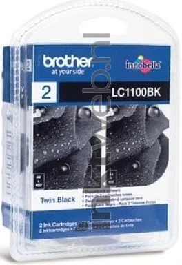 Brother LC-1100BK 2-pack zwart