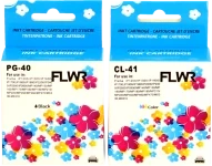 FLWR Canon PG-40 / CL-41 Multipack zwart en kleur Front box