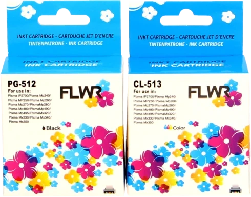 FLWR Canon PG-512 / CL-513 Multipack zwart en kleur