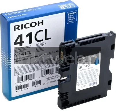 Ricoh GC-41 cyaan