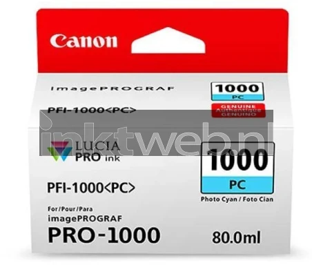 Canon PFI-1000 foto cyaan