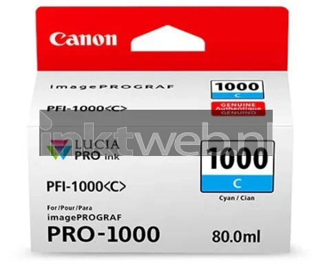 Canon PFI-1000 cyaan