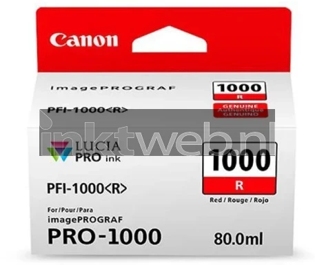 Canon PFI-1000 rood
