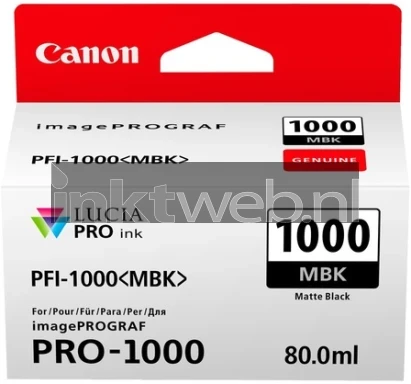 Canon PFI-1000 mat zwart