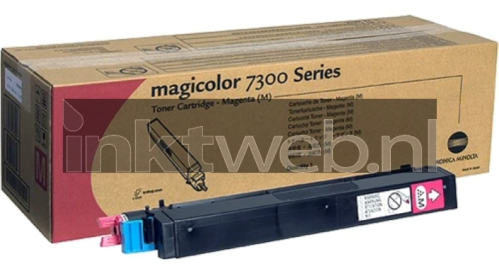 Konica Minolta MC7300 magenta Combined box and product