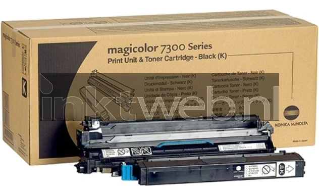 Konica Minolta MC7300 zwart Combined box and product