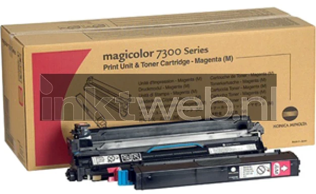 Konica Minolta MC7300 XL magenta Combined box and product